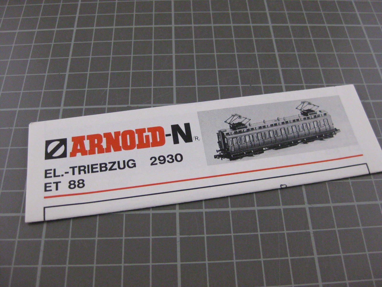 Arnold Modellini di ferrovie: Arnold 2935 DR Triebwagen rot, mit OVP, . – Usato da Malters venduto da Marosko 4