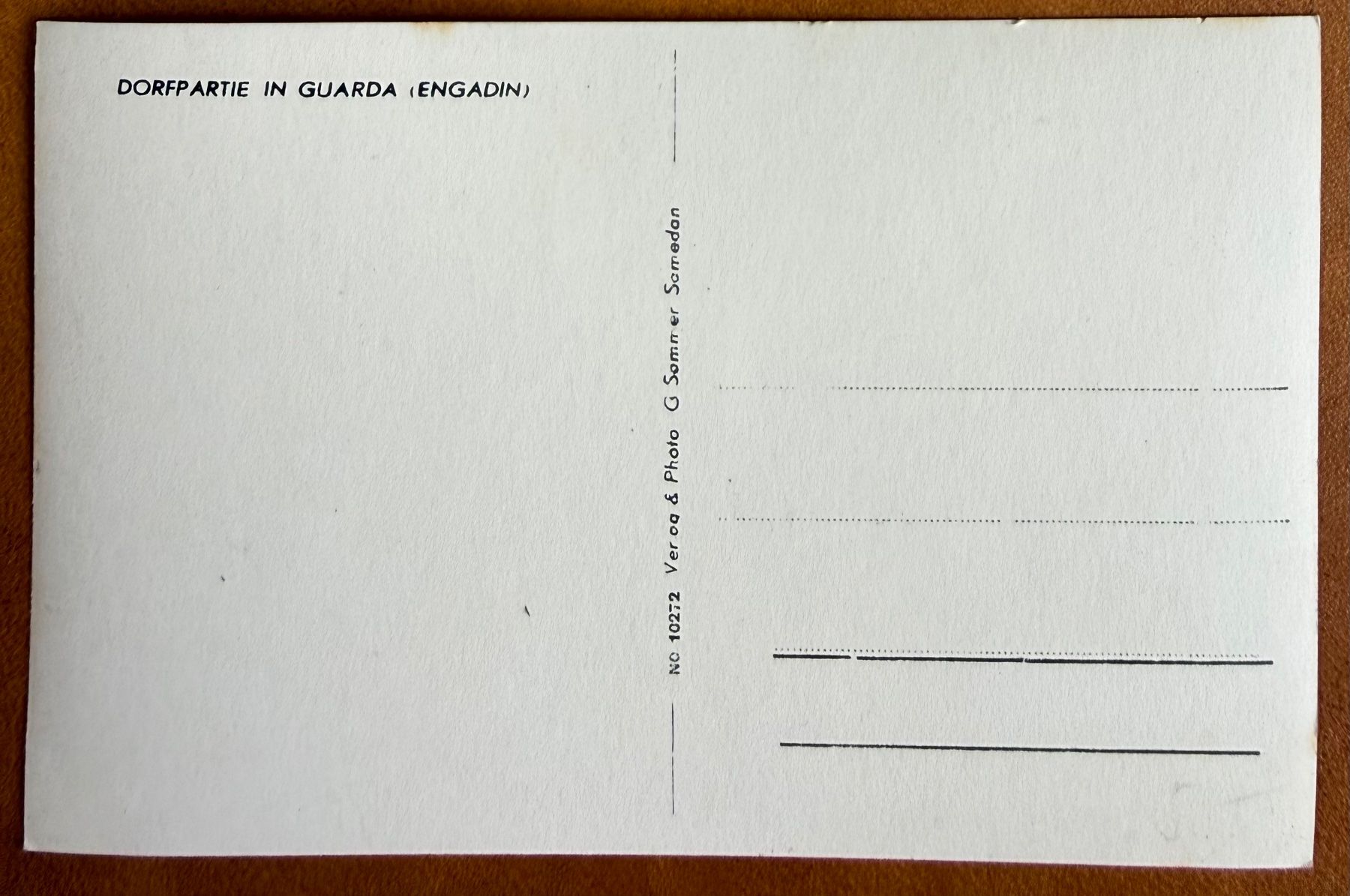 Cartoline postali: Guarda - Dorfpartie - AK – Usato da Lutry venduto da Ediego 1