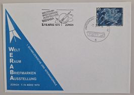 Schweiz 1969 WERABA Weltraumbriefmarkenausstellung