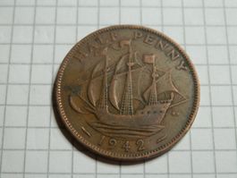 Großbritannien ½ Penny, 1942