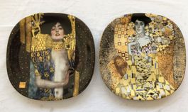 Gustav Klimt - Lilien Porzellanteller - "Frauenbildnisse"