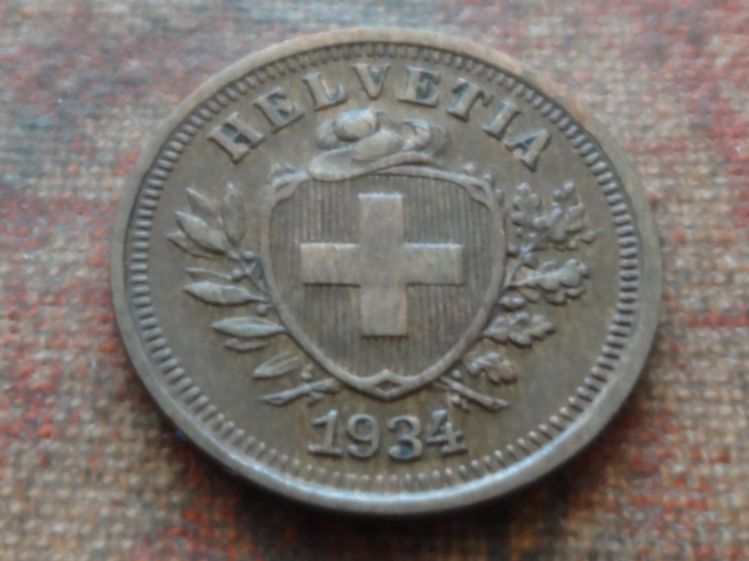 Tutti le monete: 1 Rp. 1934  (C) – Usato da Romanel-sur-Lausanne venduto da Swift13