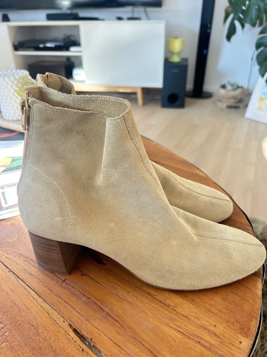 Mango Scarpe da donna: Mango Stiefeletten beige Grösse 38 Wildlederoptik neu – Nuovo (secondo la descrizione) da Schaffhausen venduto da Casadenobile 1