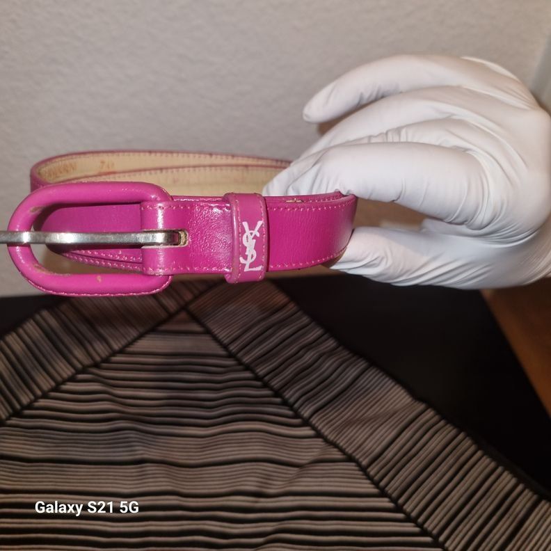 Saint Laurent Cinture: Rosa Damengürtel  YSL – Usato da Zürich venduto da Big