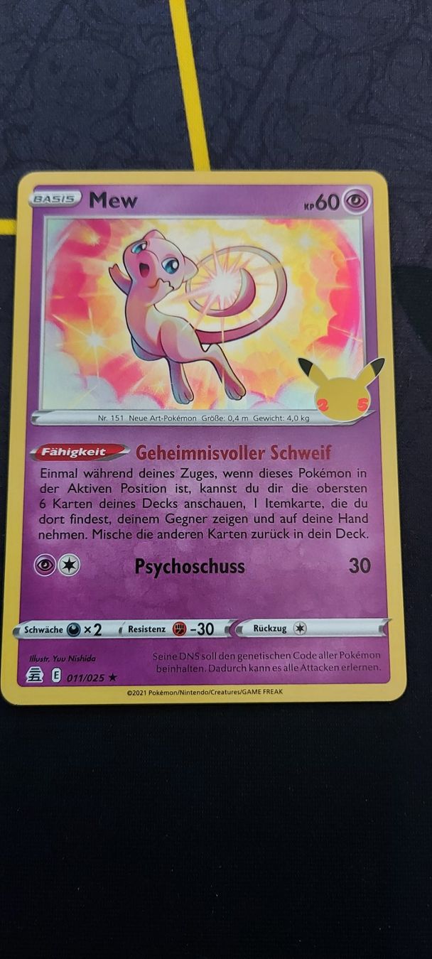 Pokémon Sammelbilder & Trading cards: Mew Pokemon Celebrations 25th DE – Neu (gemäss Beschreibung) aus Meilen von joe_jp89