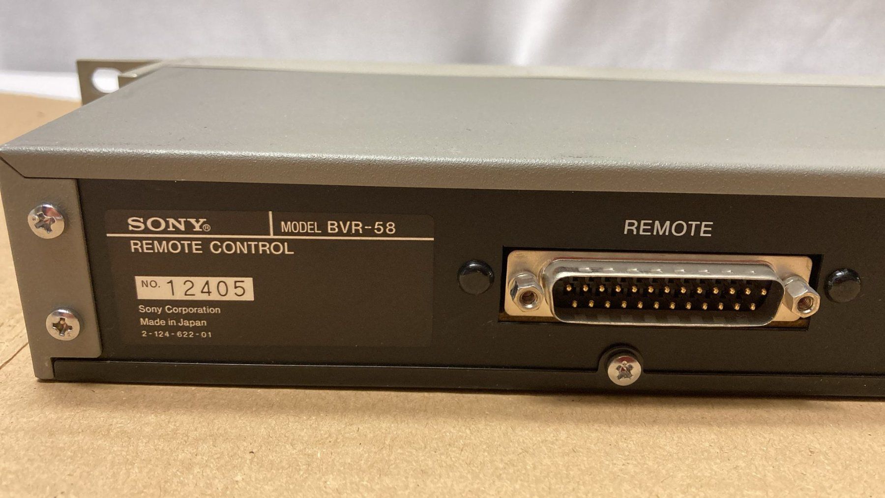 Sistema di controllo: Sony Remote Control Unit BVR-58 – Usato da Dietikon venduto da Rima57 6