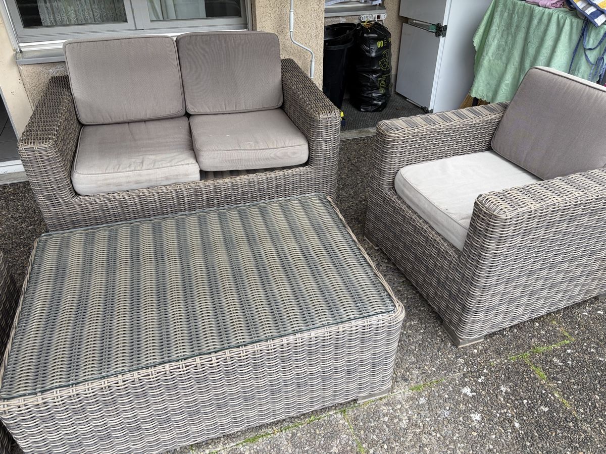 Poltrone: Rattan Lounge Zebra – Usato da Heimberg venduto da mya_l9f7 1