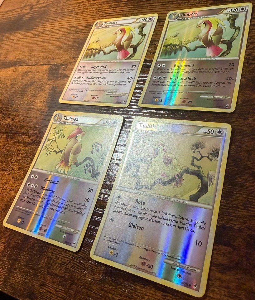 Pokémon Carte collezionabili: Tauboss, Tauboga & Taubsi Bundle / 30, 48 & 67 – Usato da Zürich venduto da PEACECOCOON 1