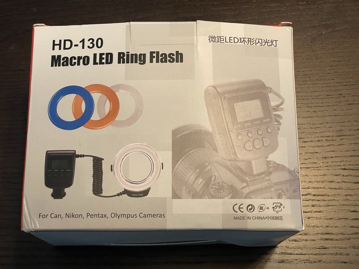 Blitze: HD-130 Macro LED Ring Flash for Canon, Nikon, Olympus! – Neu (gemäss Beschreibung) aus Münchwilen AG von fed_qj7w