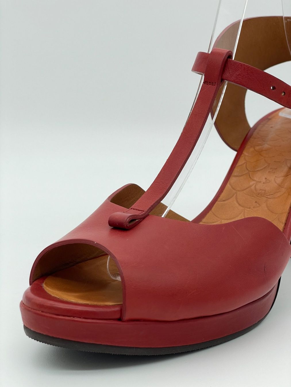 Chie Mihara Scarpe da donna: Chie Mihara KEDUNI Sandale mit Absatz EU 40 Rot – Usato da Zürich venduto da shoe_shop 5