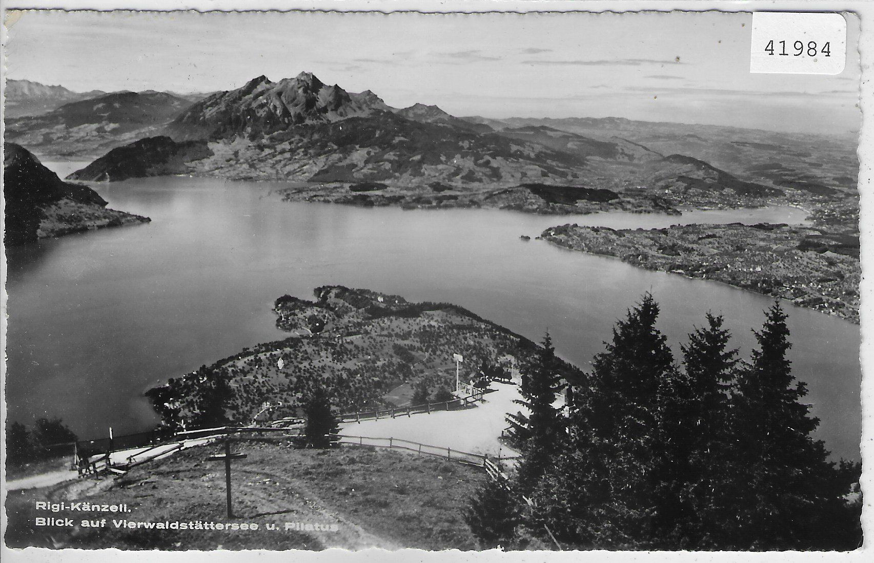 Cartoline postali: Rigi-Känzeli - Blick auf Vierwaldstättersee – Usato da Ettingen venduto da Kartenplanet