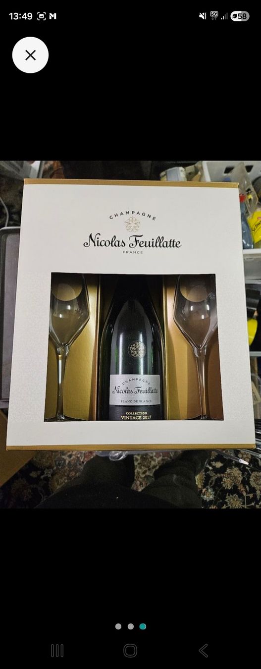 Wein: Nicolas Feuillatte Champagner Set, Blanc de Blancs 2017 – Neu und originalverpackt aus Rorschach von TimelessTrading 2
