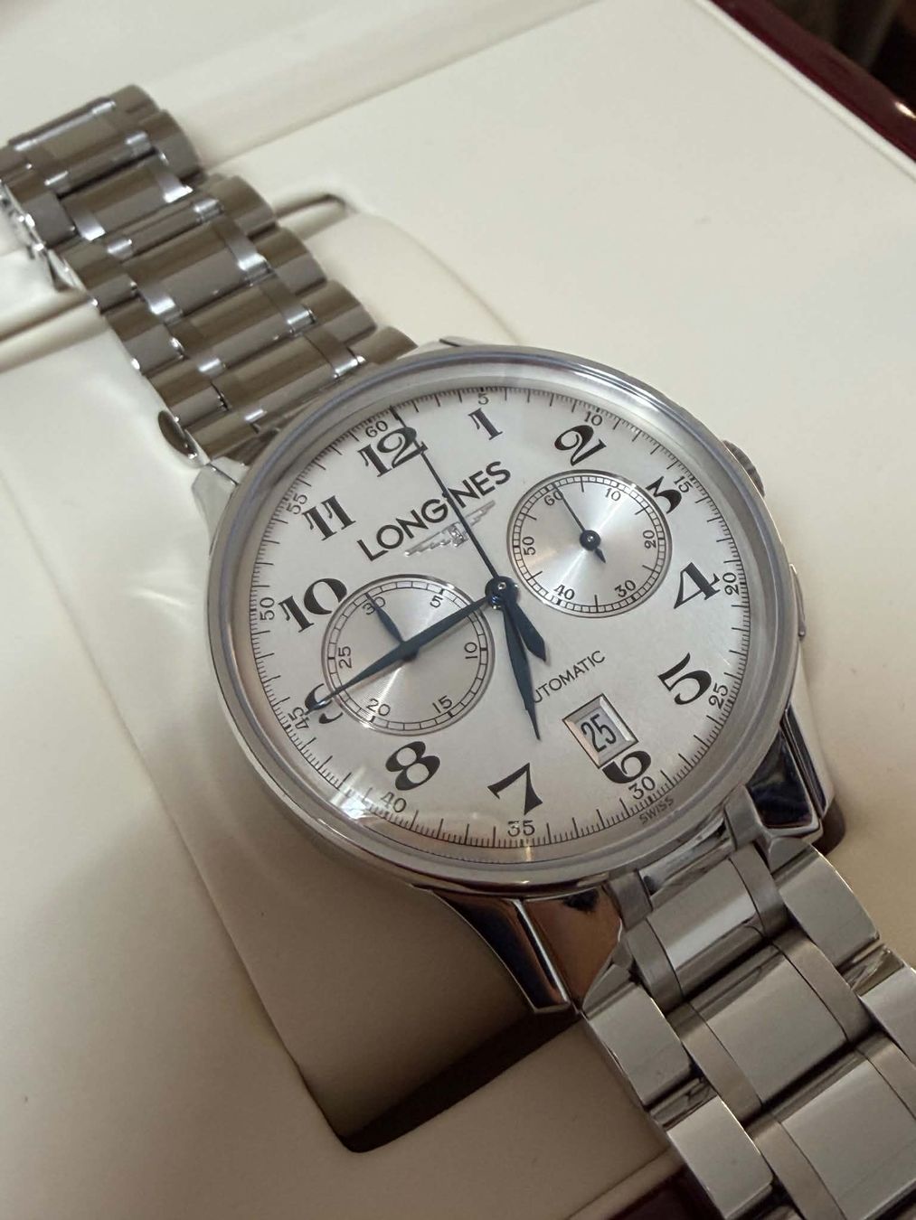 Longines Orologi: Longines Master Collection Chronograph L2.650.4 Box and Pape – Usato da Biel venduto da sml_2vfx 1