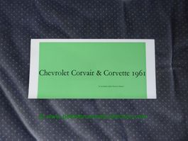 Chevrolet Corvair & Corvette 1961 italienisch GM-Biel