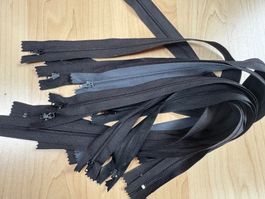 Reissverschlüsse 10 x 30 bis 60cm    top Qualität  schwarz