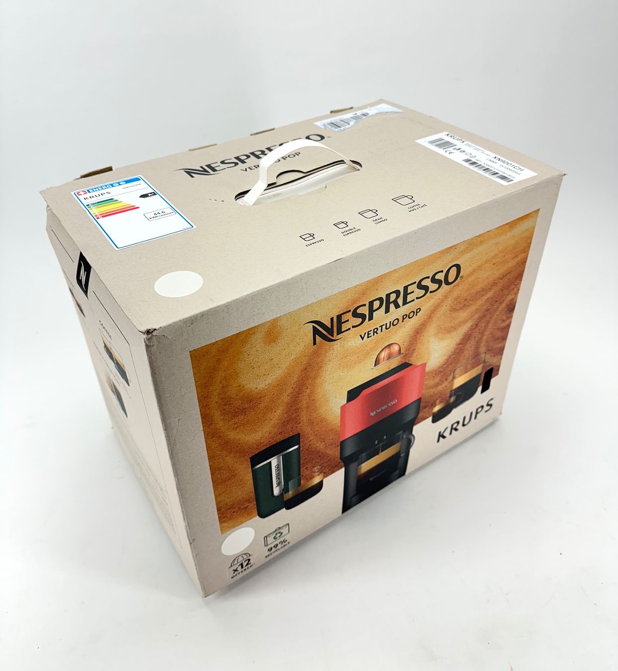 Nespresso Macchine per caffè & Macchine per espresso: Kaffeemaschine Nespresso Vertuo Pop Weiss – Usato da Basel venduto da LynnundPepe 1