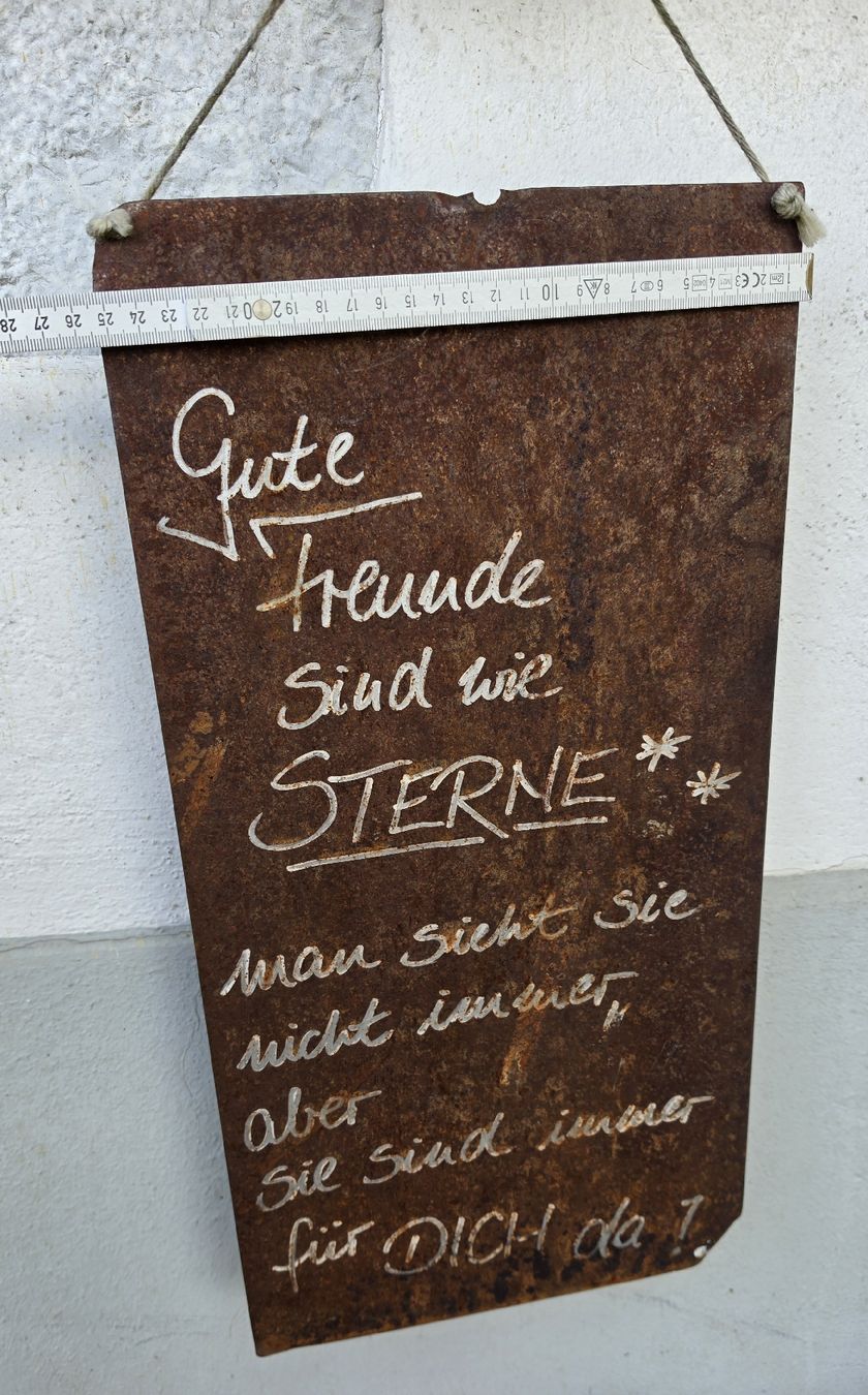 Toutes les décorations: Dekoschild Edelrost Gute Freunde  – D'occasion à Laupersdorf par Withelady 2