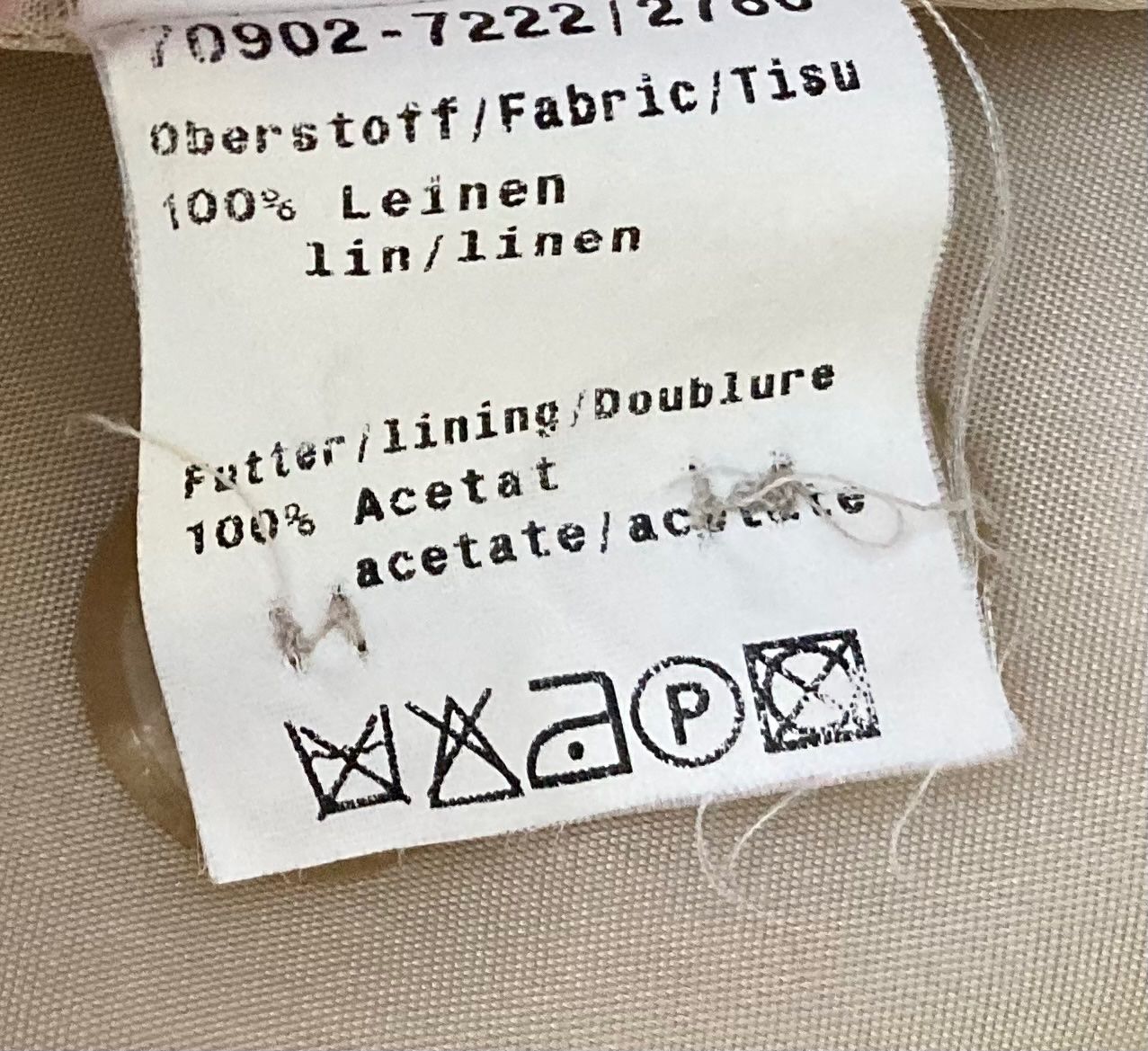 Madeleine Jacken: Leinen Blazer in  Beige – Neu (gemäss Beschreibung) aus Grüt (Gossau ZH) von Air8k3m 5