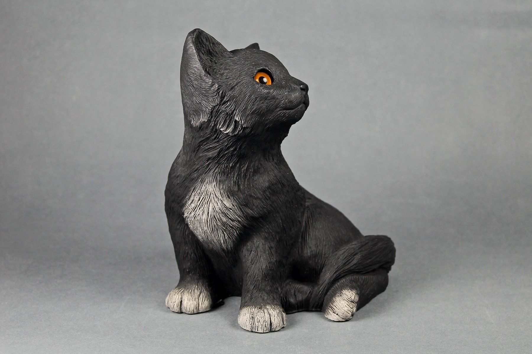 Figuren: SANDICAST wunderhübsche lebensechte schwarze Katze #218 BRUE – Gebraucht aus Bern von Maurveinerice 7