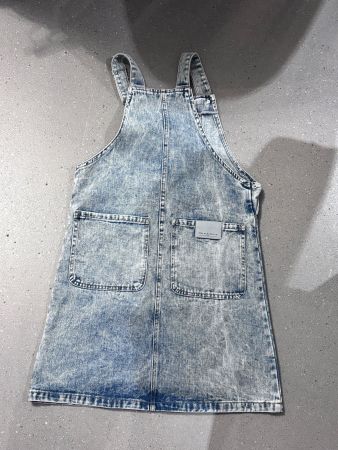 Jeans Kleid Jeanskleid Latzkleid 146-152