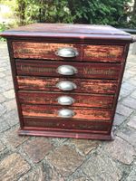 Gütermann Nahschrank zum Restaurieren, mit Patina
