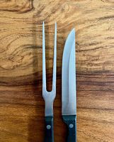 Tranchierbesteck / Tranchier Messer & Gabel / Fleischmesser