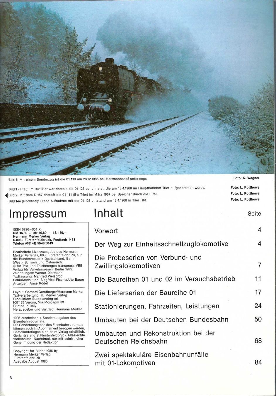Libri: Sonderausgabe Baureihe 01, E 18 und 19. 2 Hefte. – Usato da Horw venduto da SwissSteamMemories 1