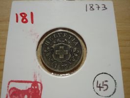 (181)  10 Rappen 1873