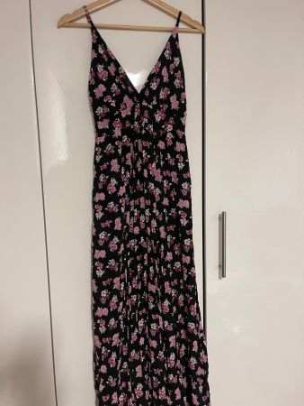 Schönes, geblümtes, langes Kleid, Gr.38, guter Zustand