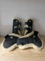 Veredus Gamaschen-Set, mit Fell, schwarz, Grösse L