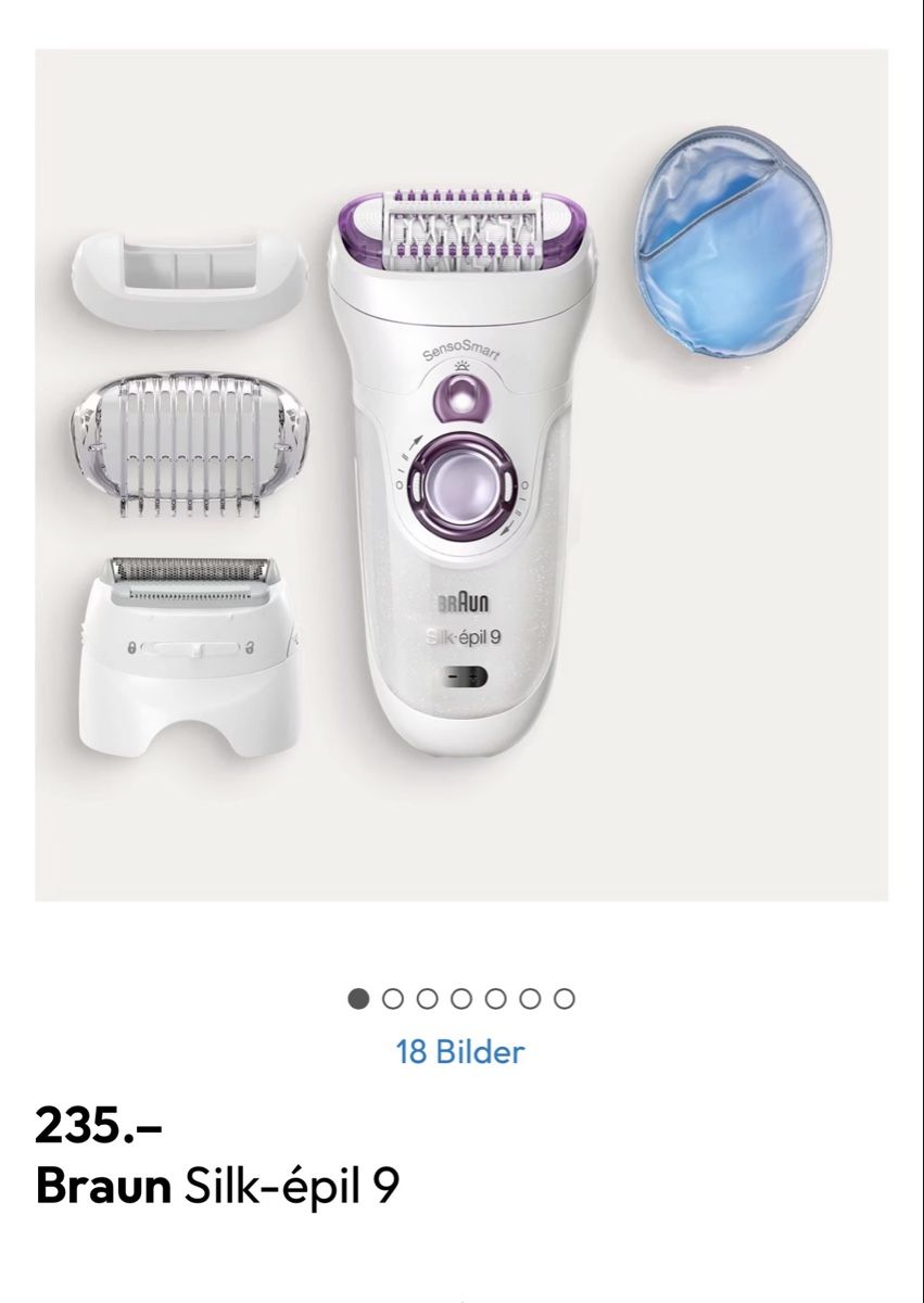 Braun Epilatori: Braun Silk-épil 9  – Nuovo e nell'imballaggio originale da Luzern venduto da VStore