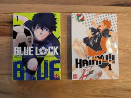 Haikyu!! & Blue Lock - Band 1 (2 Manga, Deutsch, top Zustand