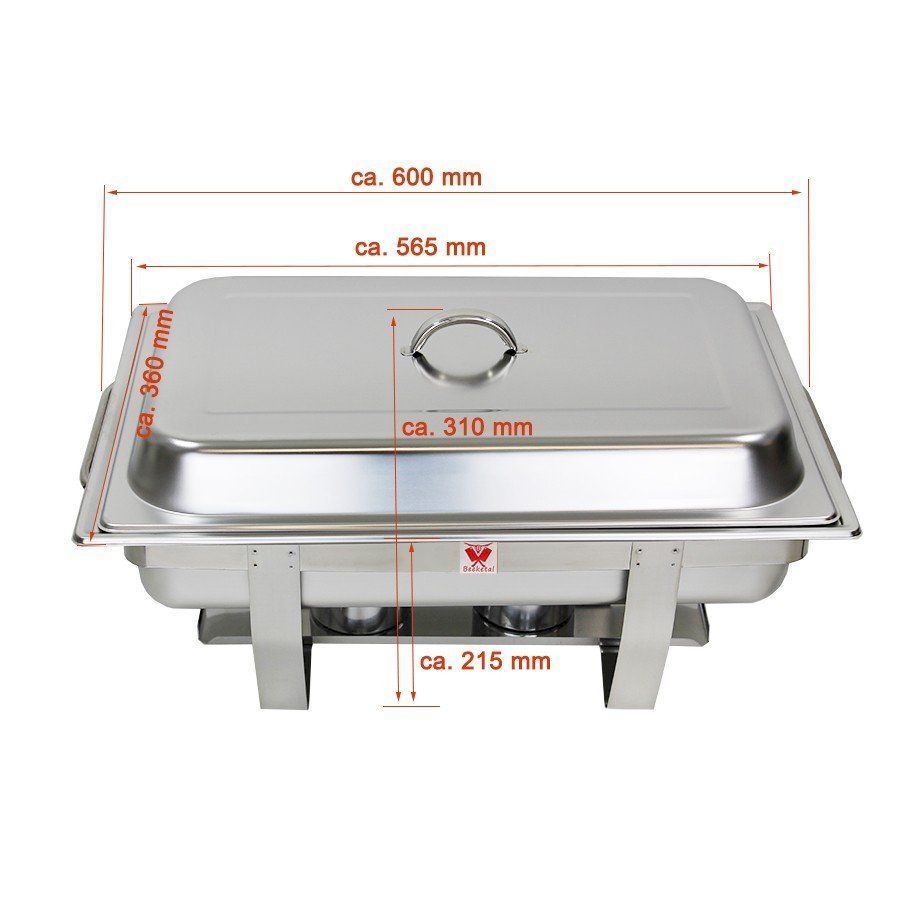 Kochen & Grillen: Beeketal Speisenwärmer Chafing Dish BCD2 – Neu und originalverpackt aus Bottighofen von zaap 1