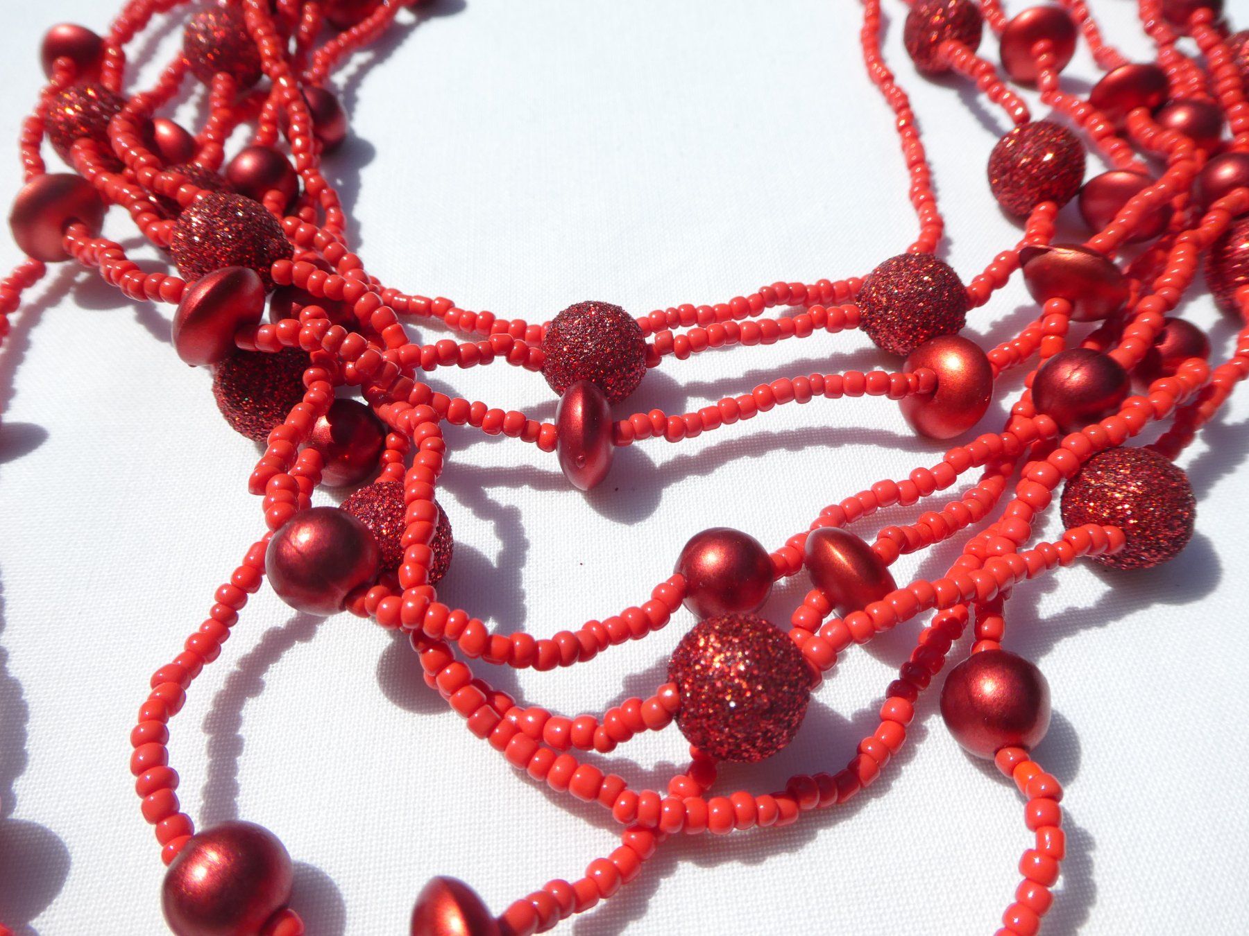Catenine: Kette / Collier, Rocailles-Perlen, Länge 55cm – Nuovo (secondo la descrizione) da Gattikon venduto da kaandooh 2