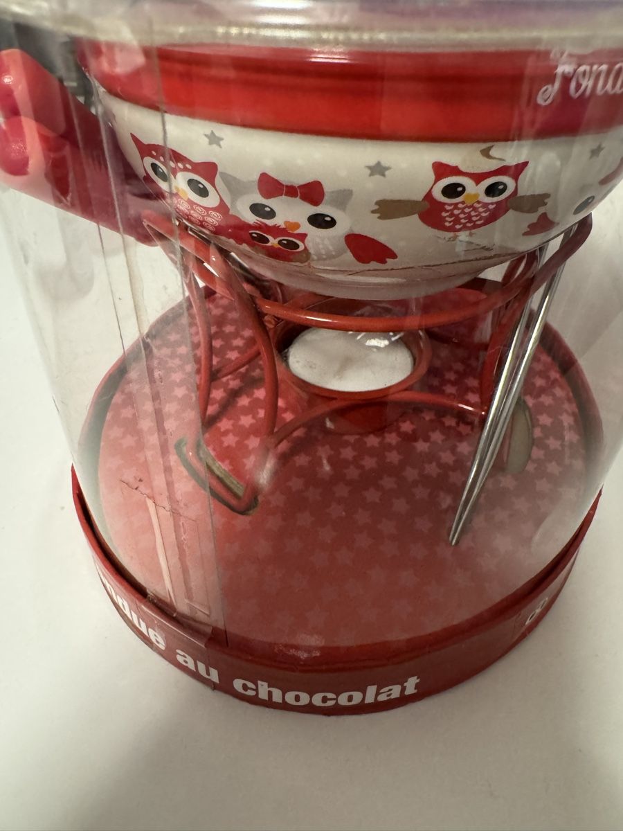 Migros Küchengeräte: Schokoladenfondue Set Eulen rot neu – Neu und originalverpackt aus Windisch von Shakira085 1