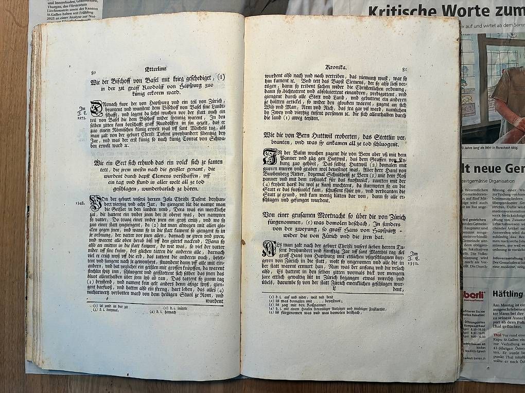 Bücher: Kronika von der loblichen Eidgnoschaft – Gebraucht aus Amriswil von MiCastel 1
