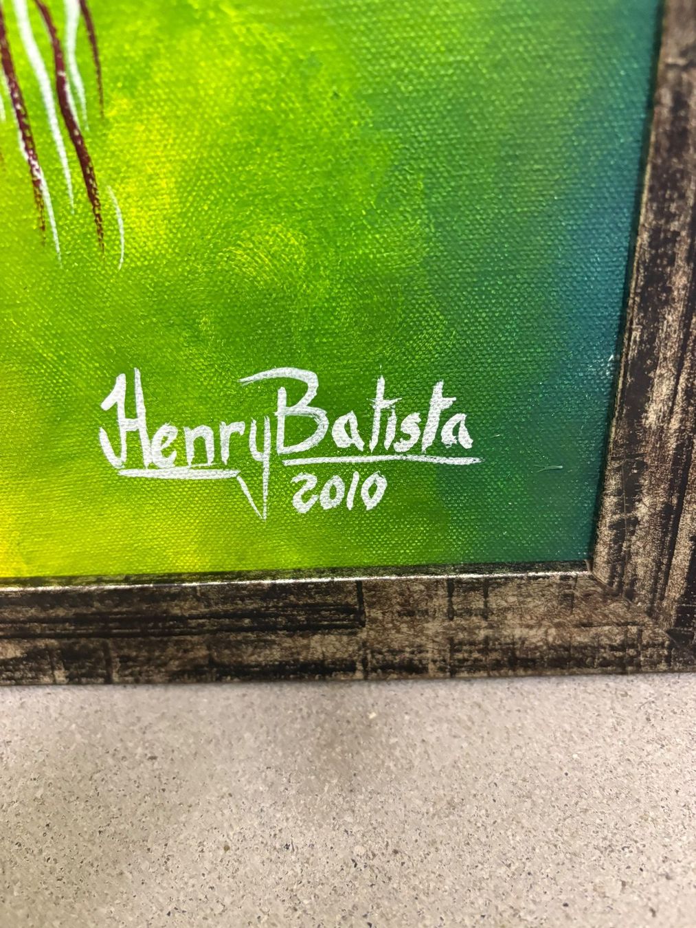 Gemälde: Gemälde von Henry Batista 2010, gerahmt – Gebraucht aus Oberrohrdorf von rododay 1