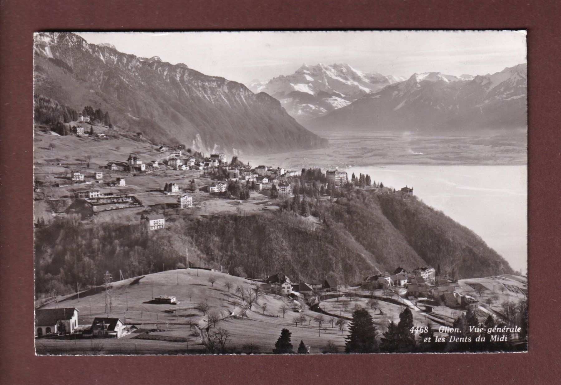 Cartoline postali: GLION - Dents du Midi – Usato da Pully venduto da nicecards-shop