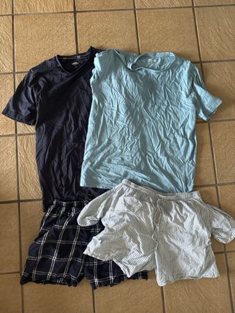 2 T-Shirts und 2 Shorts Grösse L guter Zustand