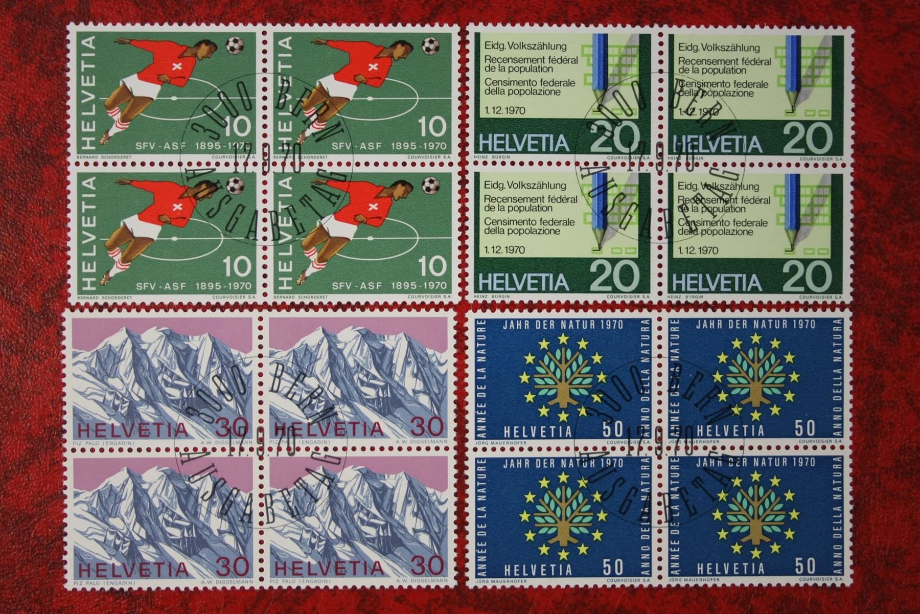 Tutti i francobolli: 1970: 486 - 489 Et. mit Gummi – Nuovo (secondo la descrizione) da Deitingen venduto da Lglobi