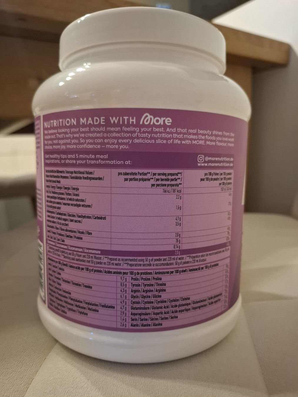 More Nutrition Lebensmittel & Spezialitäten: More Protein Schlagcreme – Gebraucht aus Birsfelden von _ramona_luethi_ 1