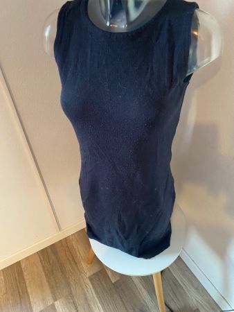 Benetton Kleid dunkelblau mit 50% Wolle Grösse S