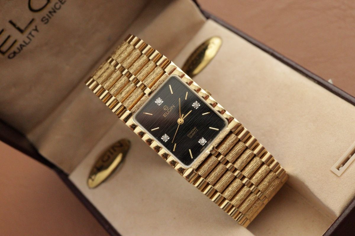 Omega Orologi: Elgin Diamond Quartz - Full Set – Usato da Schaanwald venduto da travelintime01