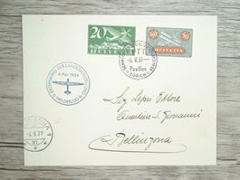 TR72 Enveloppe + Timbre Suisse 1939