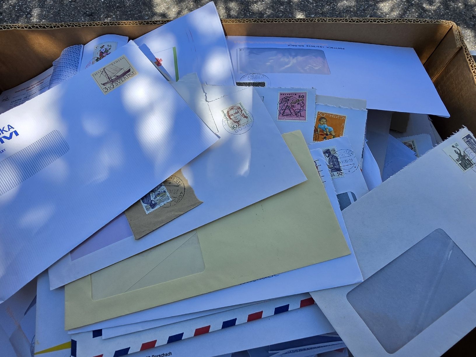 Alle Briefmarken: Briefumschlag Sammlung Postversand unfrankiert briefmarken  – Gebraucht aus Mettlen von elios0888 5