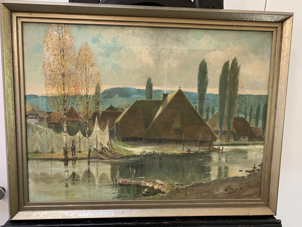 Dipinti: O. BRAIG 1875  – Usato da Wolfhalden venduto da SecondAntique