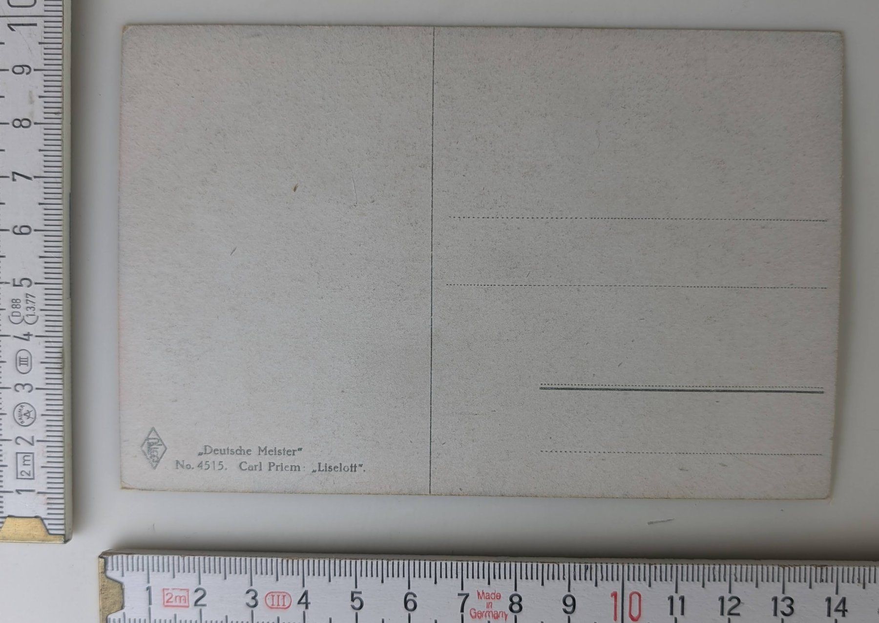 Cartoline postali: Antike Postkarte "Liselott" Carl Priem – Nuovo (secondo la descrizione) da Zürich venduto da axolottchen 1