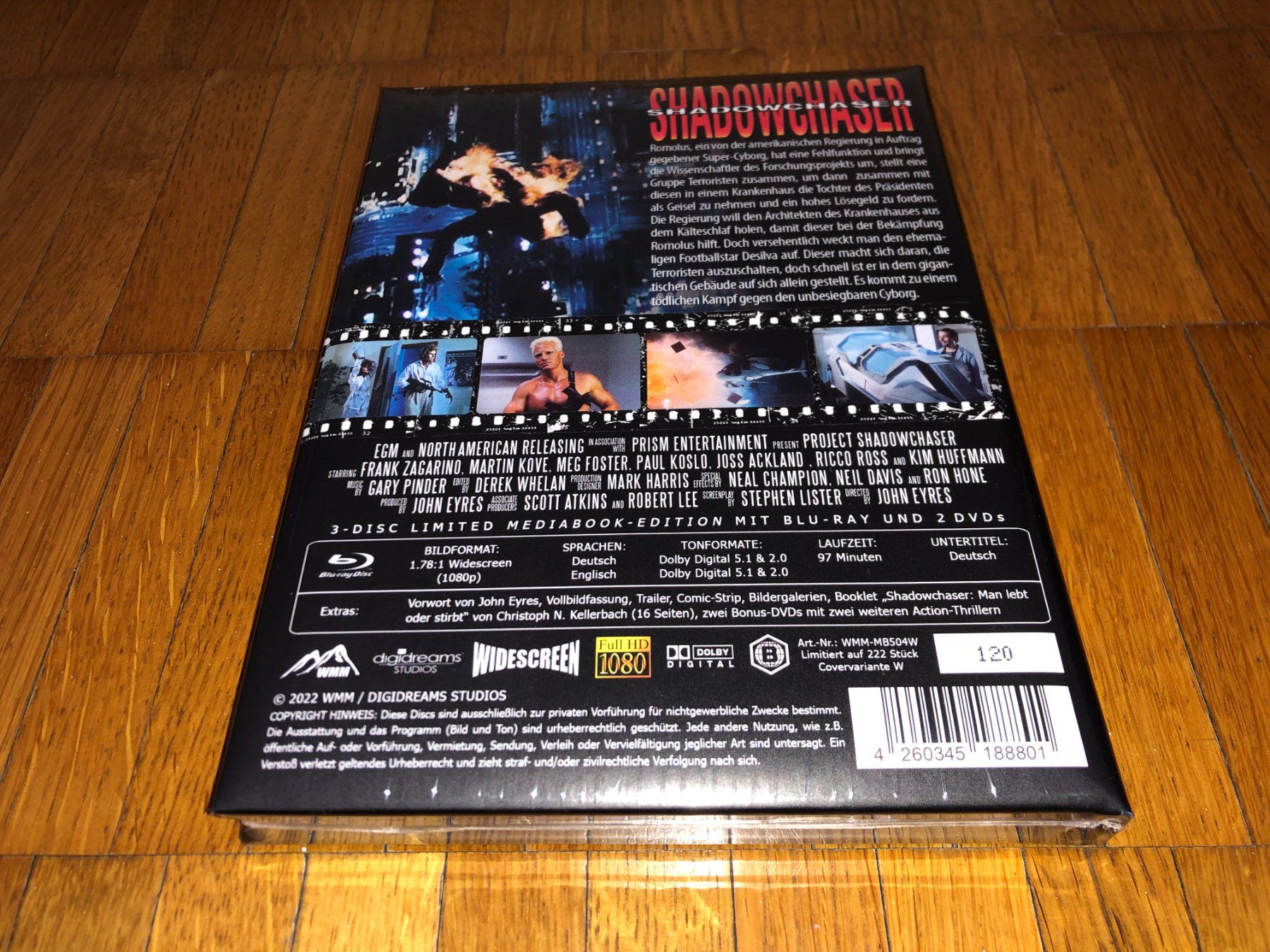 Tutti i DVDs: Shadowchaser - MEDIABOOK - WATTIERT - UNCUT – Nuovo e nell'imballaggio originale da Basel venduto da havsok 1