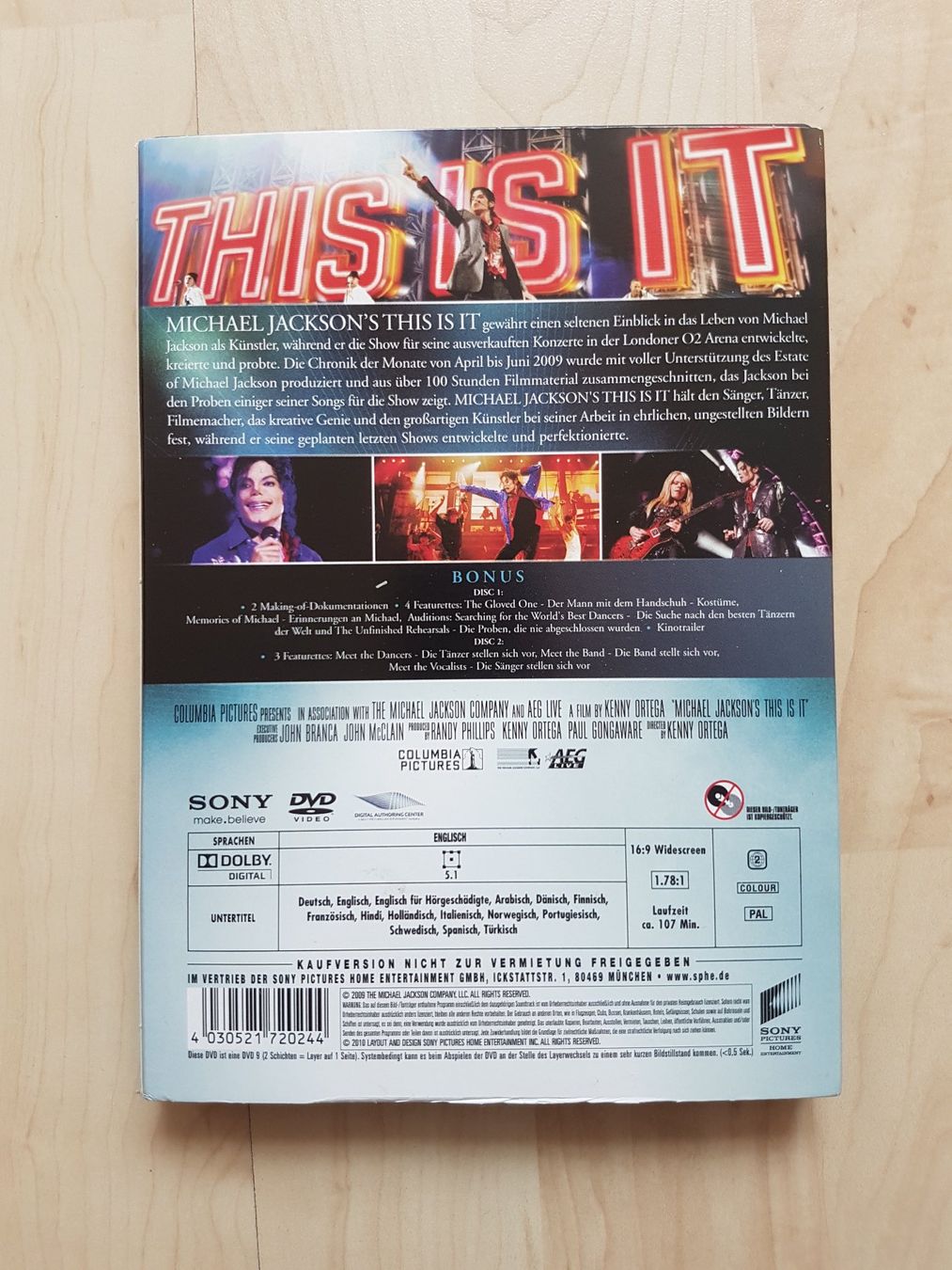 Tous les DVDs: Michael Jackson: This Is It (DVD) 2 Disc Special Edition – D'occasion à Bischofszell par icubus69 1