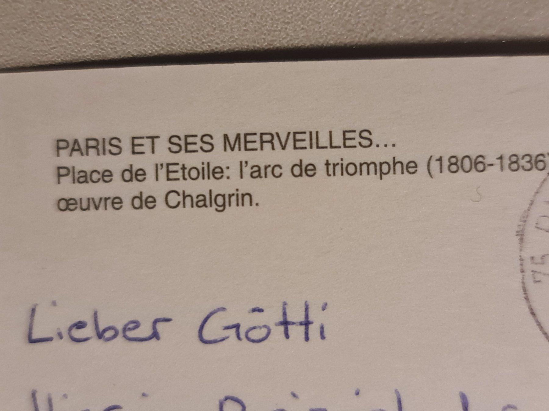 Cartes postales: Postkarte Paris Arc de Triomphe – D'occasion à Dintikon par Vexi 1